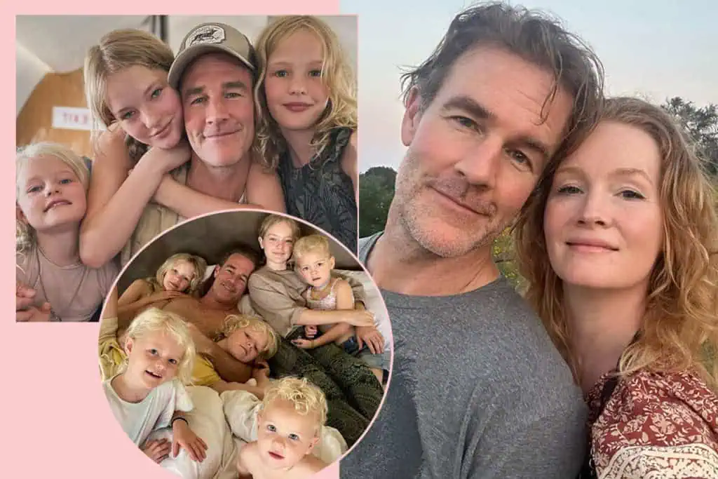 A collage of family photos shows a man, woman, and four children—who together face life's challenges, from smiles to discussions about the future, like planning for retirement hardship deduction—posed happily in various settings.